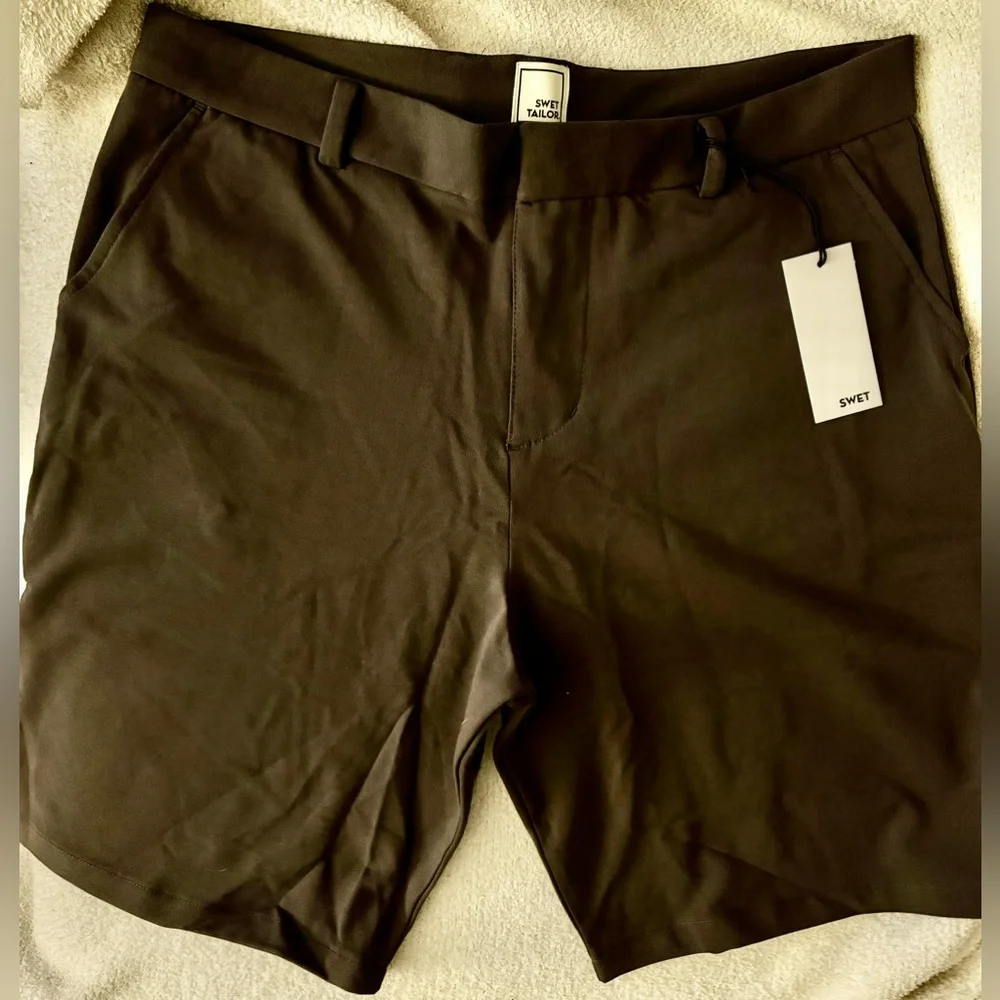 Swet Tailor Men's‎ The Everyday Chino Short in French Grey Waist Size 34 NWT